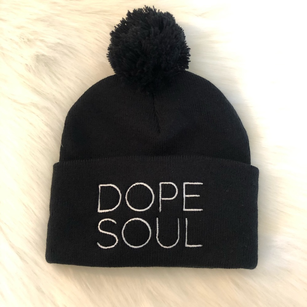 New Modern Karmavore “Dope Soul” Pom Pom Beanie